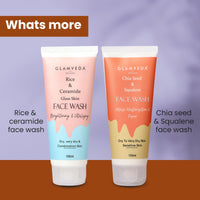 Glamveda Anti pigmentation Face wash combo | For Reduces dark spots & Blemishes | Set of 2 Items | Salicylic Acid & Potato face wash