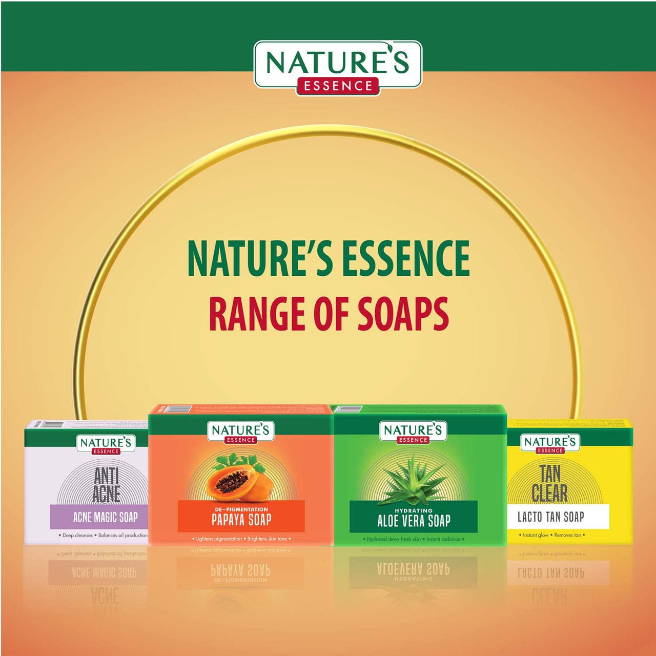 Nature's Essence De-pigmentation Papaya Soap | Soap for Bath, 75g