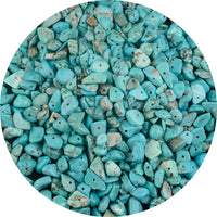 Chip Stone Beads Turquoise 5-8mm About 400 Pieces Irregular Gemstones Healing Crystal Loose Rocks Bead Hole Drilled DIY for Bracelet Jewelry Making Crafting (5-8mm, Turquoise)