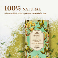 Kama Ayurveda ITM01361 Organic Hair Color Kit, Hair Color, Henna Powder and Indigo Powder, 200g - Multicolor (Pack of 1 each)