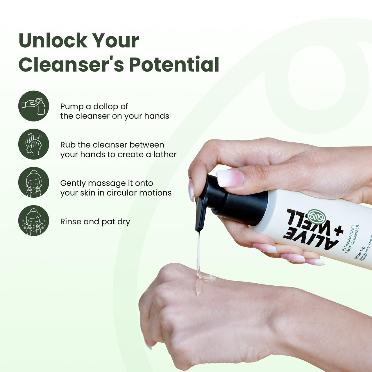 Alive & Well Glow Up Illuminating Facewash, with Pentavitin and Kakadu Plum, Crafted By Dermatologists for 72 Hours Skin Hydration, Reduce Dark Spots and Hyperpigmentation for Men & Women - 100ml