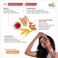 Nature Nuskha Real Kumkumadi Oil 25ml-Anti-Ageing Face Serum with Niacinamide, Folic acid, Vitamins E & C-For Men and Women-Kumkumadi Tailam-Reduces Dark Spots, Evens Skin Tone, Improves Brightness,Makes Skin Soft and Supple