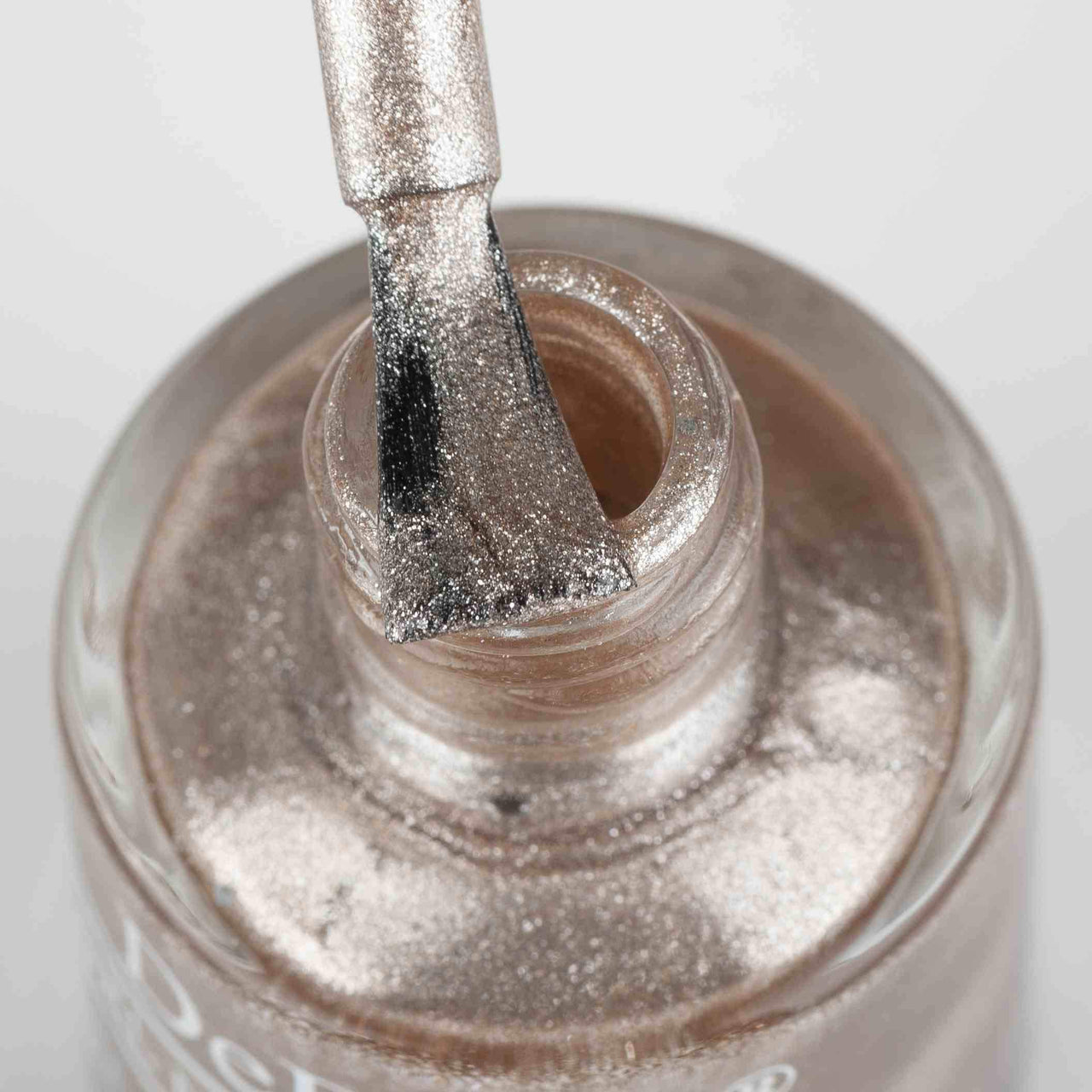 DeBelle Gel Nail Polish Pandora (Blush Rose Gold Glitter Nail Paint)|Non UV - Gel Finish |Chip Resistant | Seaweed Enriched Formula| Long Lasting|Cruelty and Toxic Free| 8ml