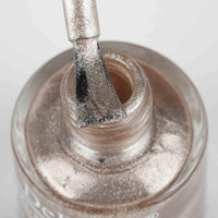 DeBelle Gel Nail Polish Pandora (Blush Rose Gold Glitter Nail Paint)|Non UV - Gel Finish |Chip Resistant | Seaweed Enriched Formula| Long Lasting|Cruelty and Toxic Free| 8ml