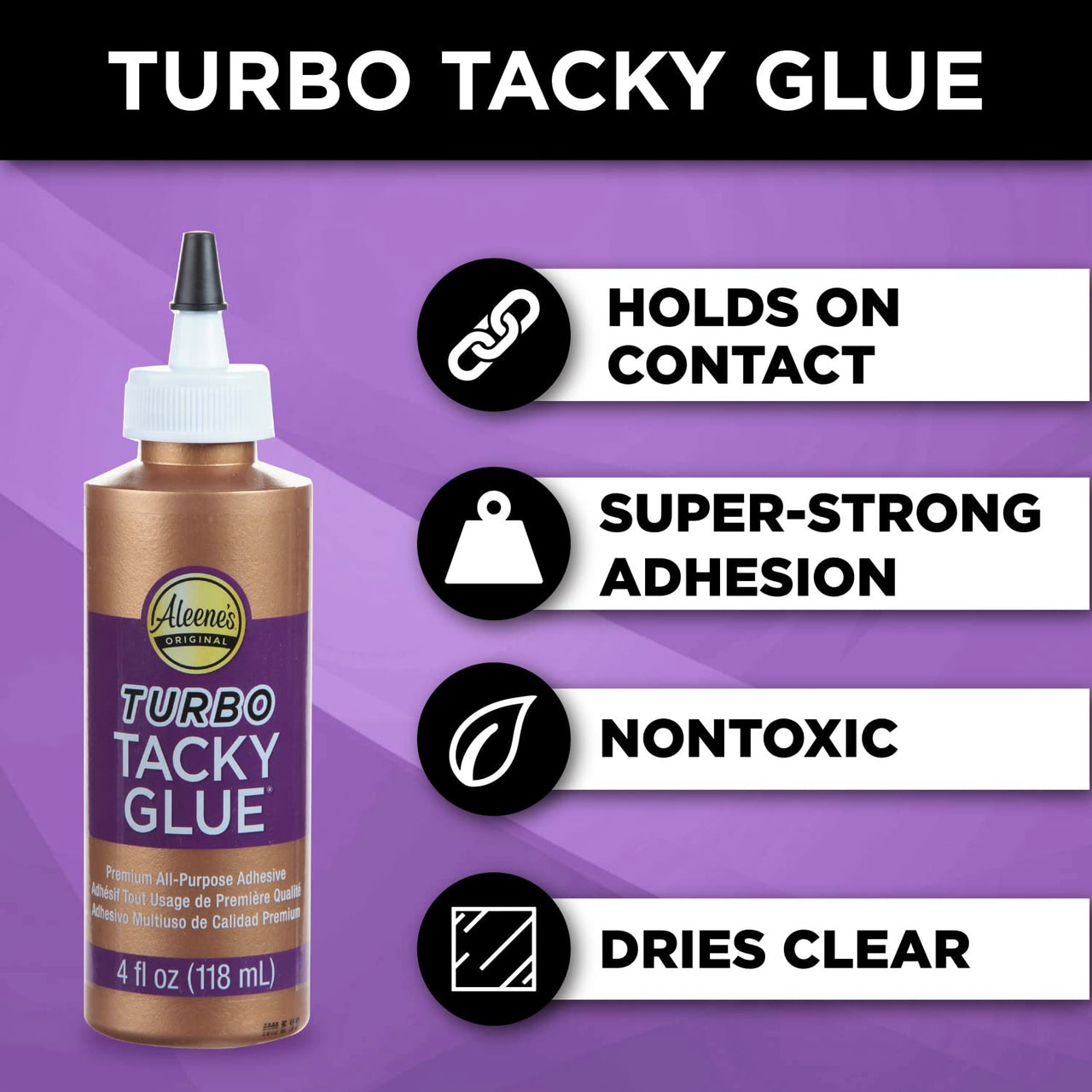 Aleene's  Turbo Tacky Glue, 4 FL OZ - 3 Pack, Multi