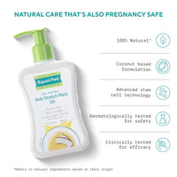 EQUALSTWO Anti Stretch Mark Oil, 200ml, 100% Natural Stretch Marks Removal Oil for Pregnancy, Enriched with Flex Seeds & Oat Oil to Lighten Scars, Dermatologically Tested, No Paraben No Sulphate (Pack of 2)