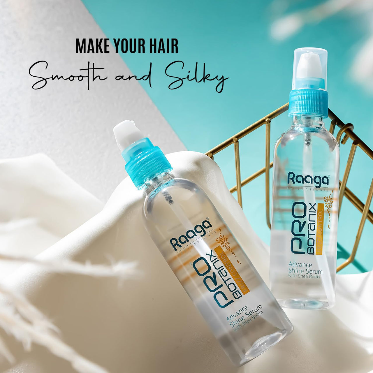 Raaga Professional Probotanix Frizz Control Hair Serum for Hair Smoothing with Shea Butter, Anti Frizz Serum for Hair, 100ml