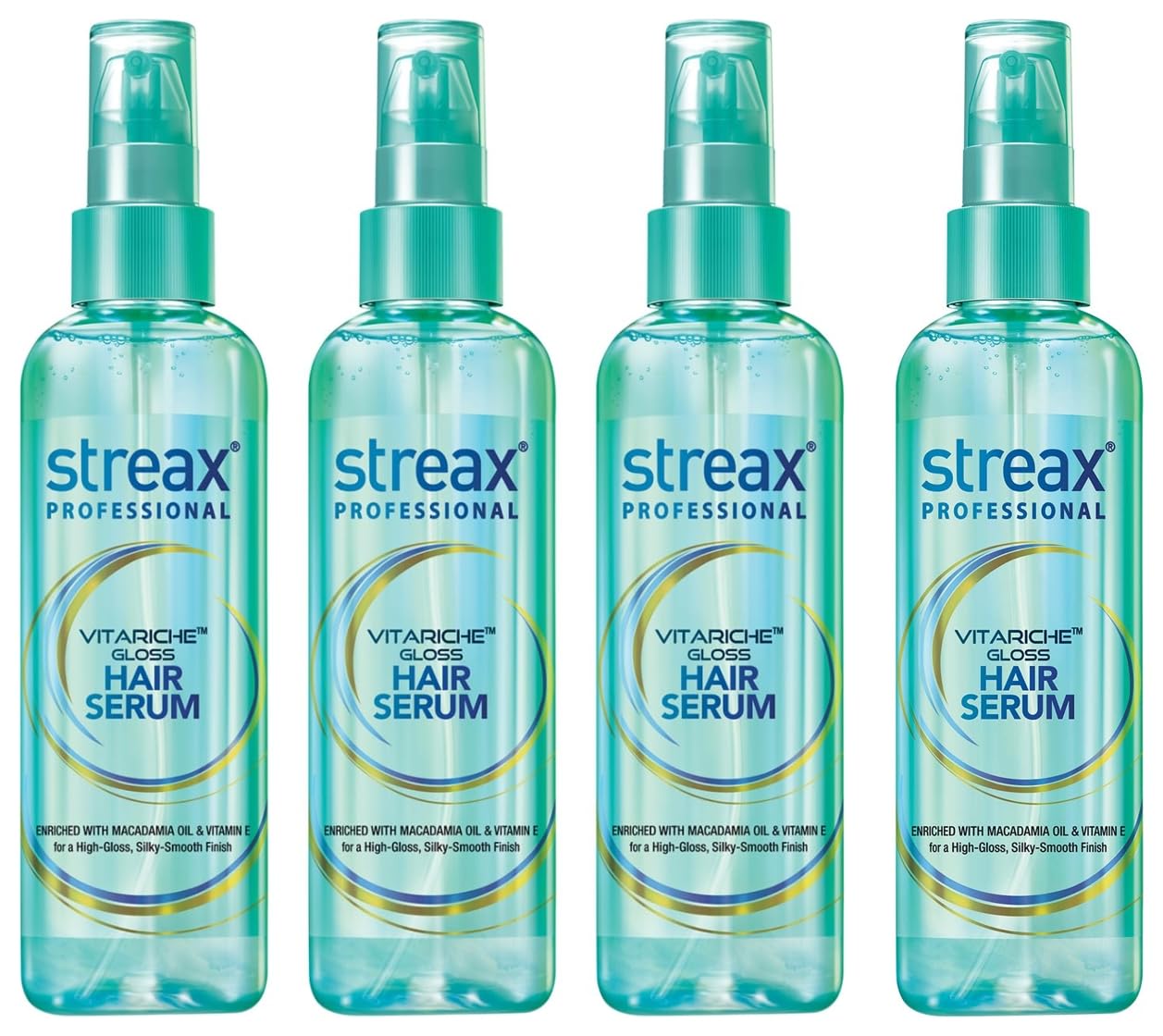 Streax Professional Vitariche Gloss Hair Serum (115 ml) Vitariche Gloss Hair Serum for Women & Men, 115ml, Pack of 3