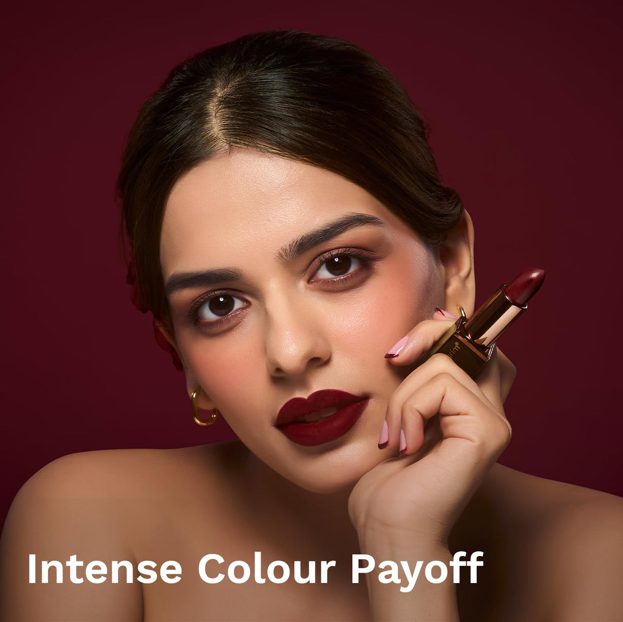 Pilgrim Matte Me Up Bullet Lipstick 4.2g | Creamy, Lightweight, Bold, Non Drying | SPF 30 | Enriched With Hyaluronic Acid & Spanish Squalane | Lipstick for dusky skin tone | Sultry Wine-26