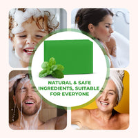 Passion Indulge Natural Handmade Bath Bar Soap - Peppermint (Pack of 3)