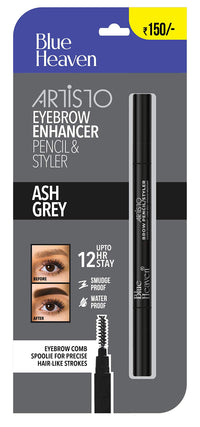 Blue Heaven Artisto Eyebrow With Styler- (Brown), Brown, & Blue Heaven Artisto Eyebrow With Styler- (Grey), Grey,