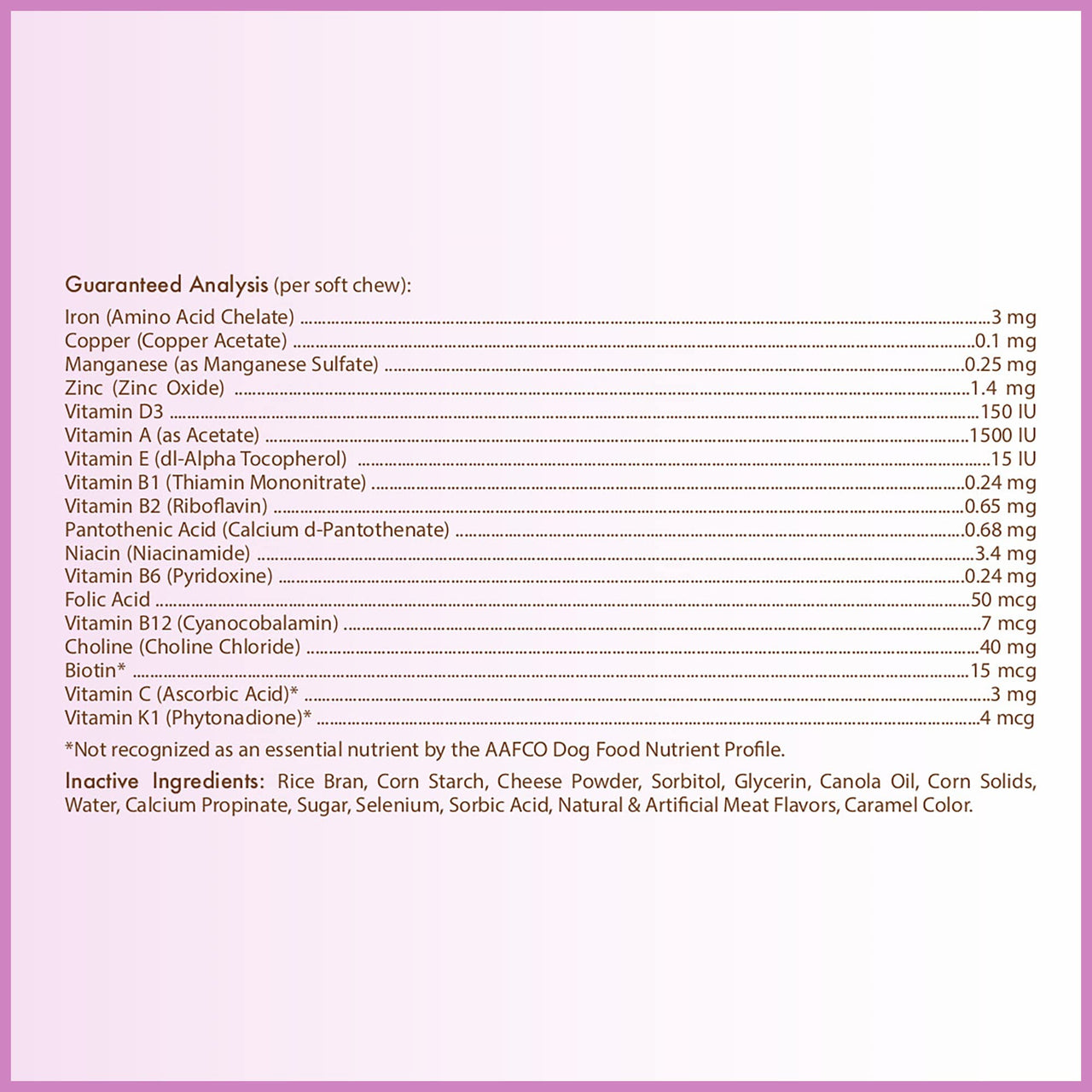 Healthy Breeds Border Collie Multi-Vitamin Soft Chews 60 Count