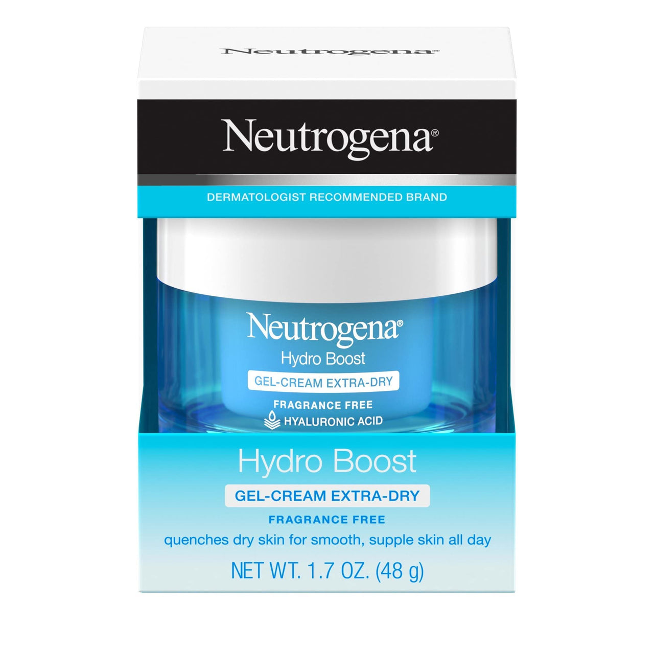 Neutrogena Hydro Boost Gel-Cream, Extra Dry Skin 1.7 oz (Pack of 2)