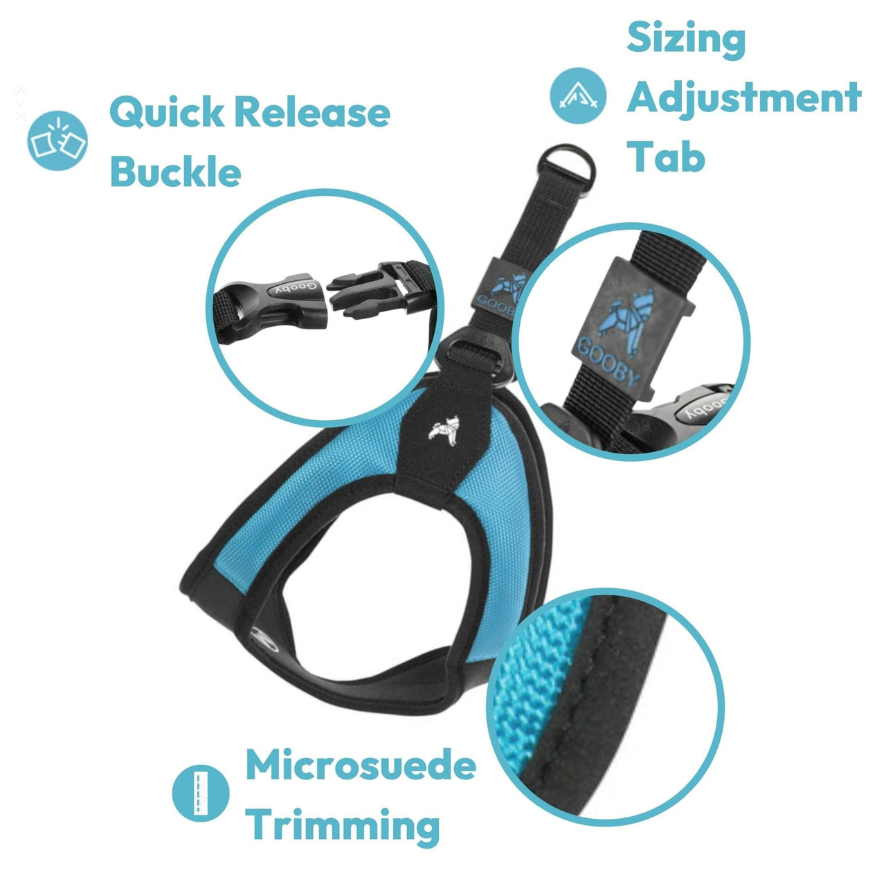 Gooby Escape Free Easy Fit Harness - Orange, Large - No Pull Step-in Patented Small Dog Harness with Quick Release Buckle - Perfect On The Go No Pull Harness for Small Dogs or Medium Dog Harness Large chest (20.25~24.75")