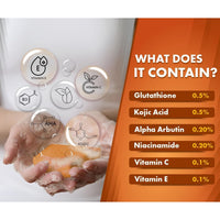 UrbanGabru Kozic Acid Dark Spot Remover Soap Bars with Vitamin C, Glycerine, Glutathione, Alpha Arbutin, Niacinamide | helps in skin lighten (Pack of 3) (75 g X 3)