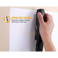 Bostitch Office 20 Sheet Stapler, Mini Stapler, Fits into the Palm of Your Hand; Black (B150-BLK)