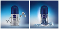 Nivea Deodorant Roll On, Silver Protect for Men, 50ml And Roll-On Deodorant, Cool Kick for Men, 50ml