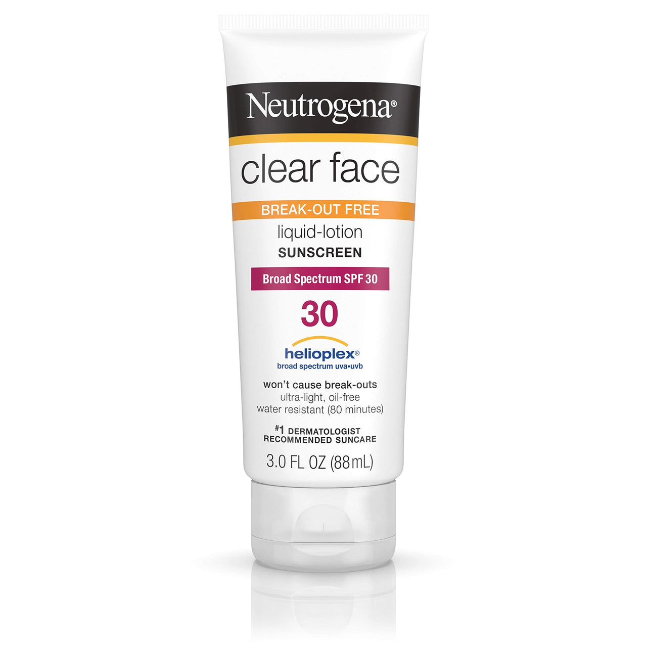 Neutrogena Clear Acne Face Sunscreen Lotion Spf 30 3 Fl Oz (88 Ml), Pack Of 1
