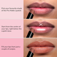 Mila Beauté Pro Matte Lipstick | Highly Pigmented & Long lasting | Semi Matte Finish | Light Weight Lipstick | Single Swipe Application | Luxurious Lip Color | Shade - (Shridevi, 4.2g)