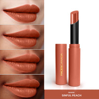 FACESCANADA Long Stay 3-In-1 Matte Lipstick - Sinful Peach 05, 2 Gm