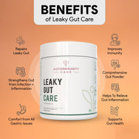 Autoimmunity care : Leaky Gut Care - Complete Gut Support|Fights Infections,Anti-Inflammatory|With L Glutamine,Zinc Carnosine,Aloe Vera,Vegan,Non-Gmo|180 G,Powder,1 Count,30 Servings
