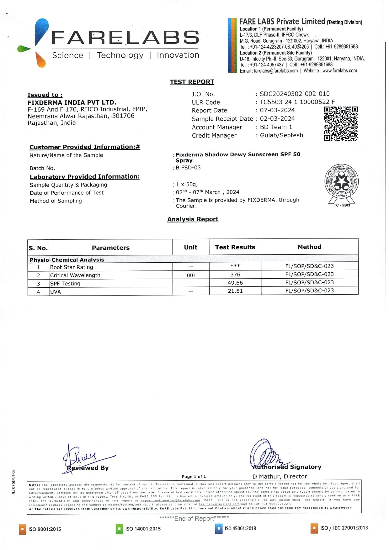 FIXDERMA Shadow Dewy Sunscreen Spf 50 Spray Pa+++, Prevents Tanning, Vitamin C Sunscreen And Niacinamide Sunscreen, Sun Screen Protector Spf 50, Pa+++ For Uva & Uvb Protection - 50Ml - All