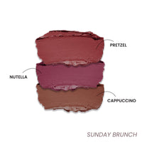 LAMIOR Blurry Fudgy Lip Tint - Combo of 3, Shade - Sunday Brunch | Ultra Velvety Matte | Transfer Proof & Hydrating Formula | Long-Lasting Lip Tint with Cushion Applicator | Vegan & Cruelty-Free