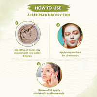 INDUS VALLEY Natural Kaolin Clay Powder | China clay - For Acne, Blackheads And For Glowing Skin 100g