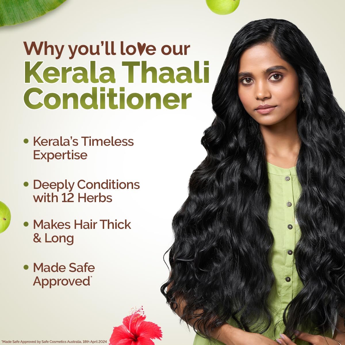 Mamaearth Kerala Thaali Conditioner 250 millilitre with Hibiscus, Amla, Reetha & Methi Dana for Smooth, Thick & Long Hair|Soft & Shiny Hair |12 Potent 100% Natural Herbs |Kerala Expertise