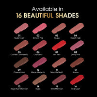 Beauty Berry Bold Babe Non-Transfer Matte Lipstick | Highly Pigmented, Lightweight, Smudge Proof & Waterproof Lipstick | Single Swipe Application, Long Lasting Lipstick for Women (Maple Magenta)