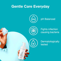 COSIQ Stretch Marks Removal Roll-On Serum and Intimate Wash Set, 40ml Serum, 100ml Men's Wash