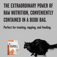 BIXBI Rawbble Freeze Dried Cat Food, Chicken Recipe, 10 oz - 95% Meat and Organs, No Fillers - Pantry-Friendly Raw Cat Food for Meal, Treat or Food Topper - USA Made in Small Batches
