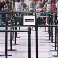 DuraSteel Stanchion Sign Holder - Landscape Display for 8.5