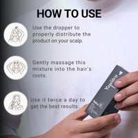 Yapidra Anti-Gray Hair & Beard Serum | Helps Reduce Graying | With Arcolys, Biotin | Lightweight, Non-Sticky & Fragrance-Free | Suitable for Men & Women | 30 ML