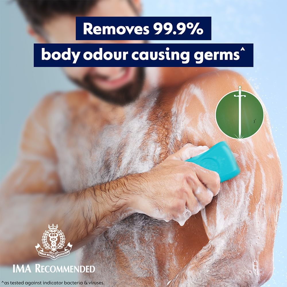 Dettol Cologne Fresh Bathing Soap Bar with 100% better odour protection- 150g Pack of 4, (600gm)