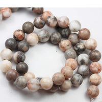 Natural Gemstone Beads for Beads & Bead assortments Energy Healing Crystals Jewelry Chakra Crystal Jewerly Beading Supplies Pink Zebra Jasper 10mm 15.5inch About 36-40 Beads