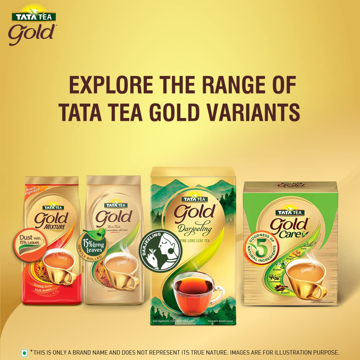 Tata Tea Gold Darjeeling | Fine Long Leaf Authentic Darjeeling Tea | Black Tea | 200Gram