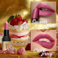 FACES CANADA Comfy Matte Velvet Touch Lipstick - Strawberry Shortcake 10, 4.2g | Velvety Matte Finish | 8HR Longstay | Intense Colour | Hydrating Lips | Smooth Application