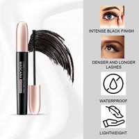 Lakyou Beauty Long Lasting Curling Mascara | Waterproof | 24-Hour Hold | Smudge-Proof | Volumizing & Curling Formula | Pack Of 2