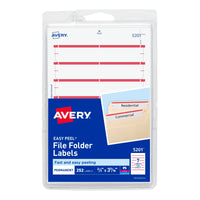 Avery File Folder Labels on 4