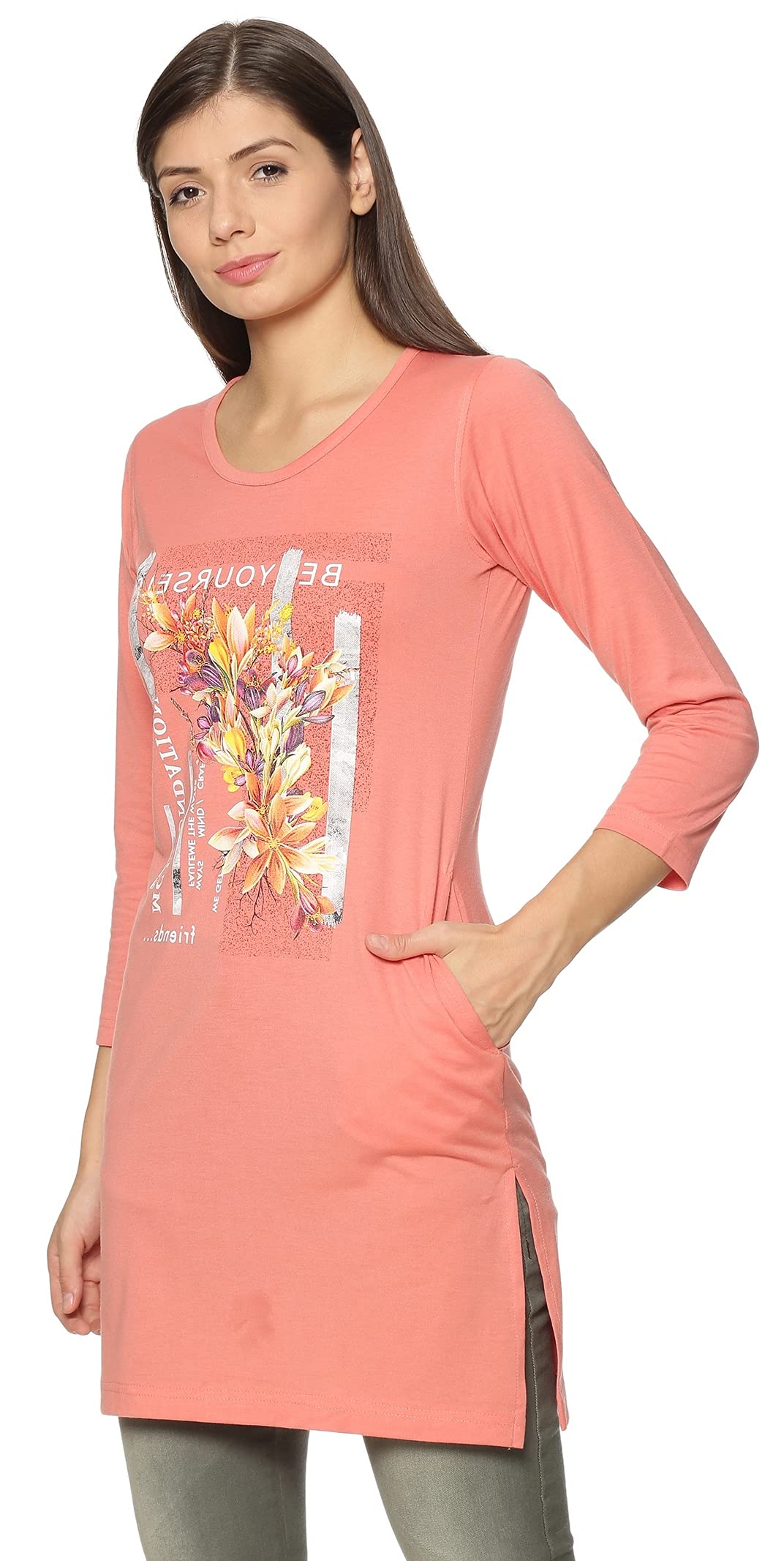 In Love Women's  Long Knee Length Night Wear Tshirts