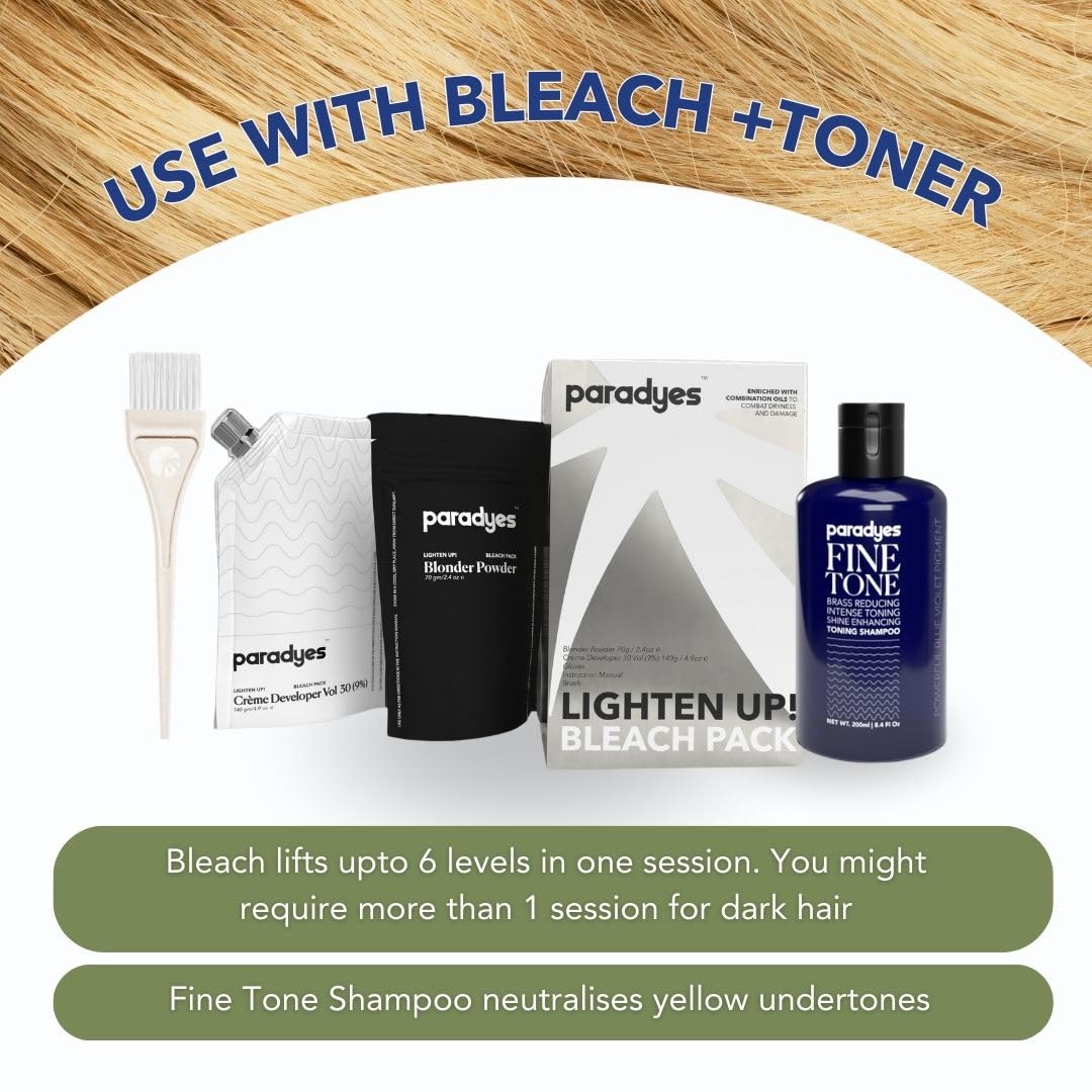 Paradyes Semi-permanent Electric Purple DIY Conditioner Based Hair Colour infused with Aloe-vera, Bhringaraj, Brahmi, Almonds & Amla 120 gm