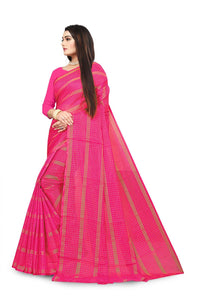 Amazon Brand - Anarva Soft Heavy & Cotton Silk Sarees for women, Beautiful saree free size with unstitched Blouse Piece