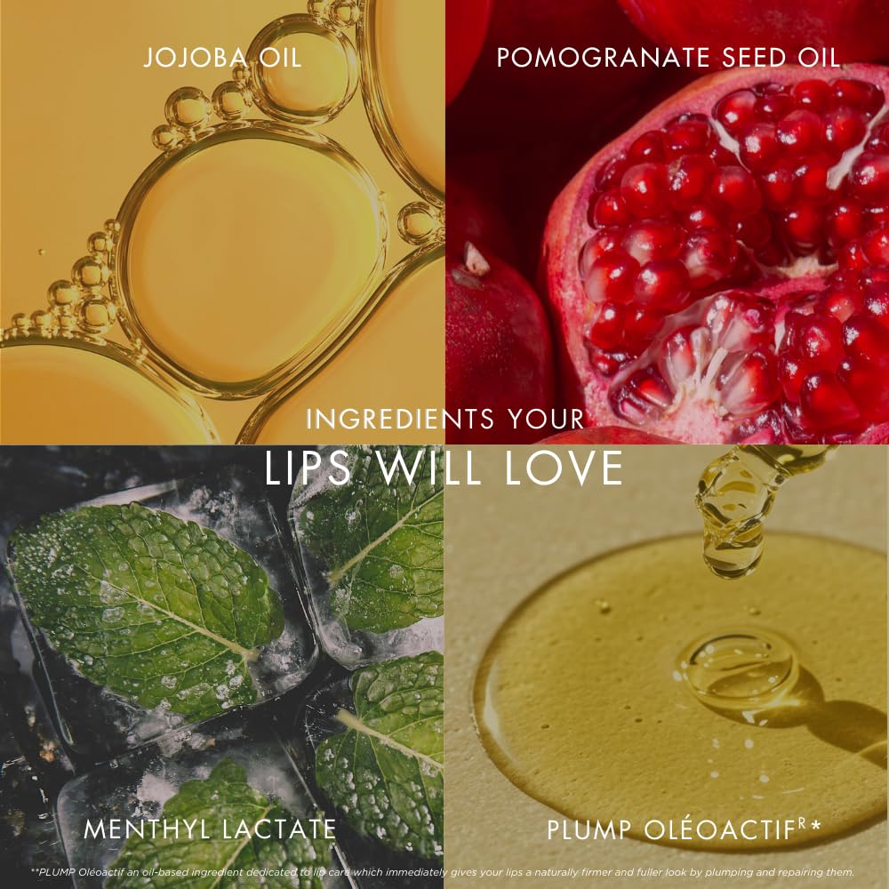 HYUE HydraPlump™ Lip Plumper | 4 ml | Long-term Plumping Effect & Hydration | Non-sticky Formula with Cooling Ice Cube sensation | Jojoba Oil, Vit E & Pomegranate Extract | Flat-tip Applicator (Candy Crush, 4)