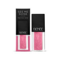 RENEE Fab 5 Matte Finish 5 in 1 Lipstick 7.5g & See Me Shine Lip Gloss For All Skin Tone, Enriched with Jojoba Oil, Non Sticky, Hydrating, Easy Glide Formula, Pink Pow-Wow 2.5ml