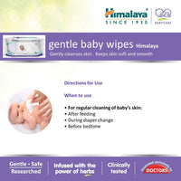 Himalaya Gentle Baby Wipes (72 Count, Pack of 3), White