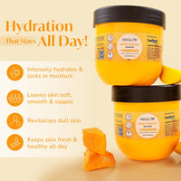 Meglow Mango Body Yogurt – Oil-Free Moisturizer for Dry Skin, Radiance & Long-Lasting Hydration, 200ml