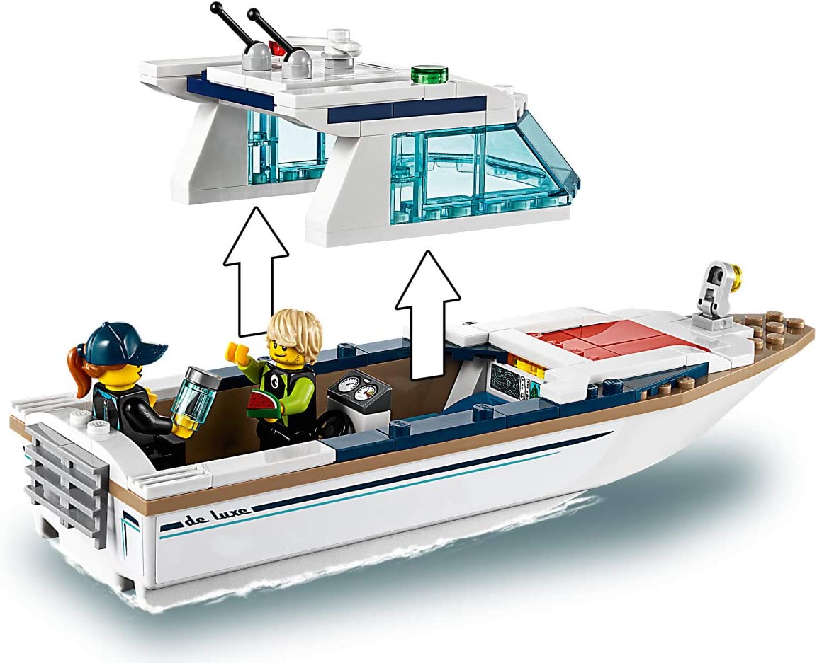 Open Box - LEGO City Great Vehicles Diving Yacht 60221 Building Kit (148 Pieces)