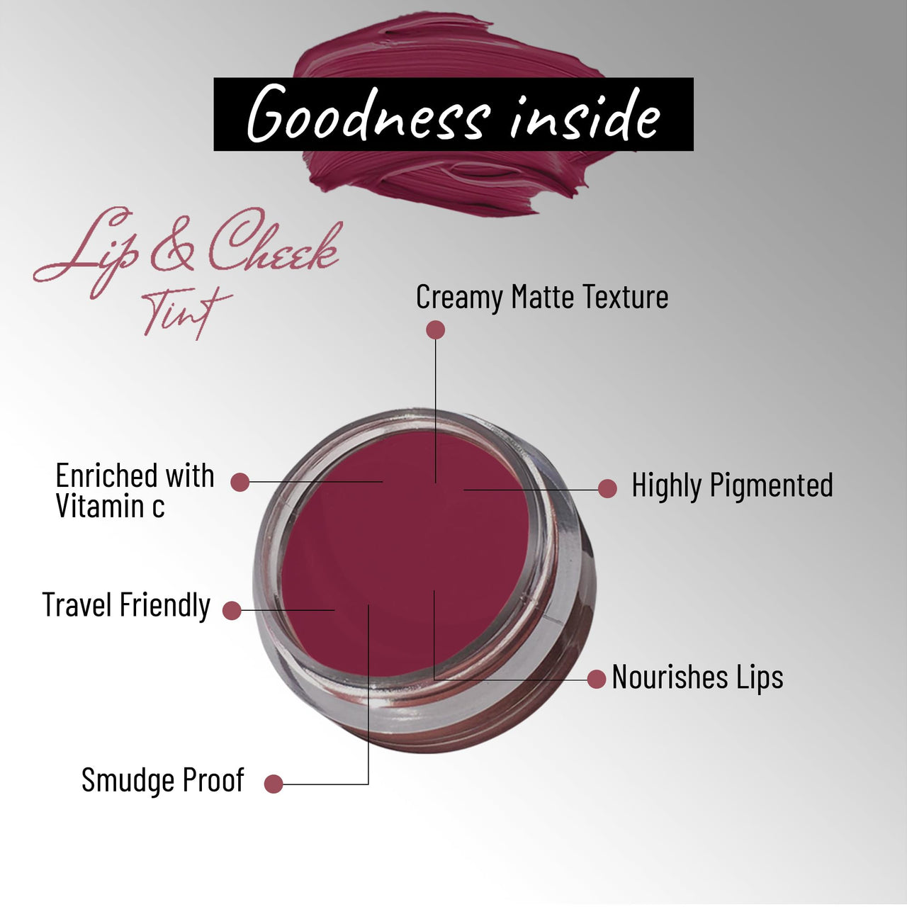 Seven Seas Lip & Cheek Tint Richness Of Essential Oils And Vitamin C For Lips, Eyelids & Cheeks, Matte Finish Give You a Soft Natural Glow (Calypso Pink)