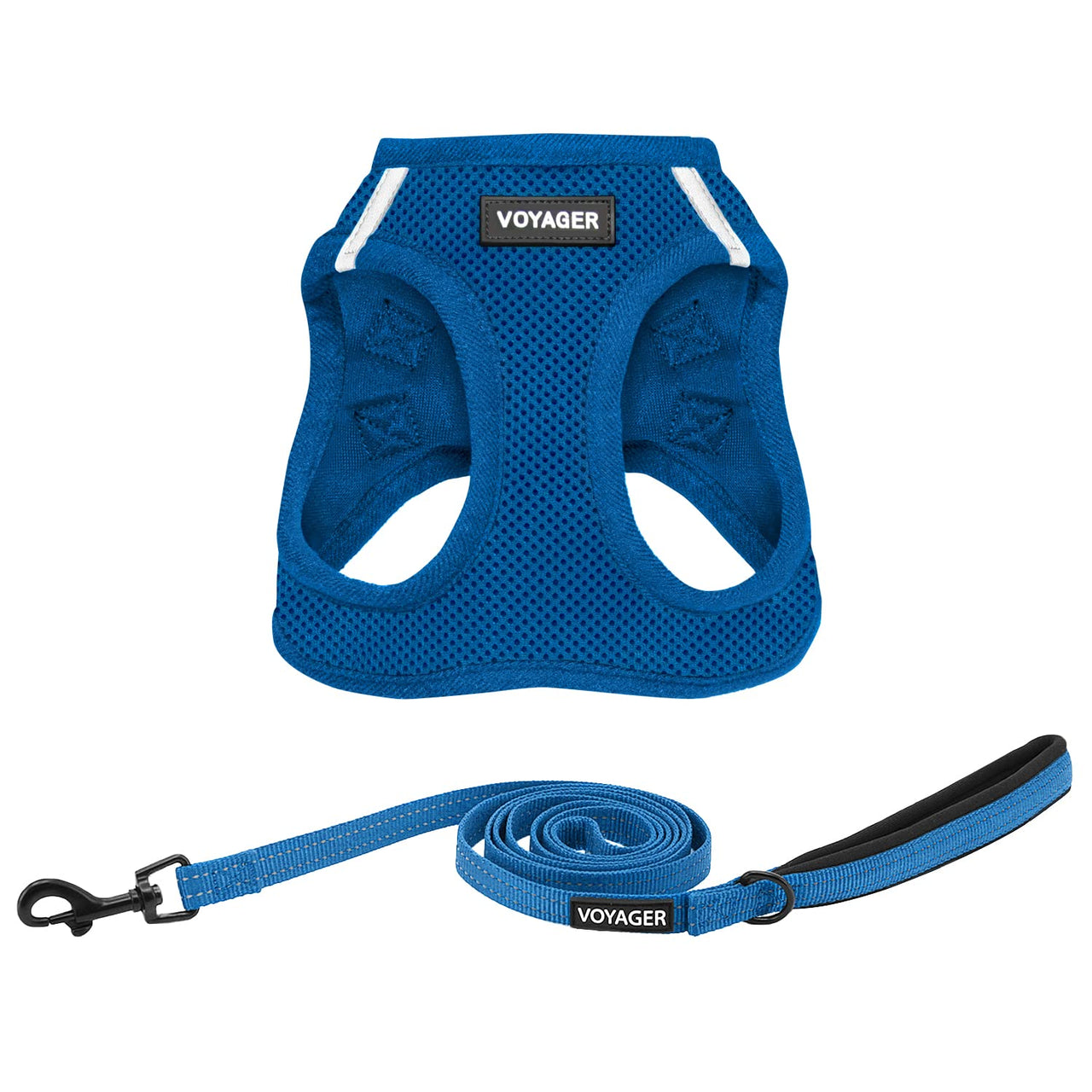 Voyager Step-in Air Cat Harness - All Weather Mesh Step in Vest Harness for Small and Medium Cats by Best Pet Supplies - Set (Royal Blue), XXXS Harness Leash Set (Royal Blue) XXXS (Chest: 10 - 11.5" * Fit Cats)